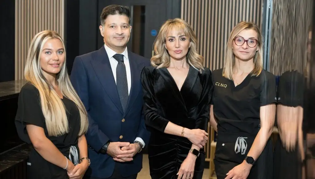 The CLNQ team at their Manchester clinic